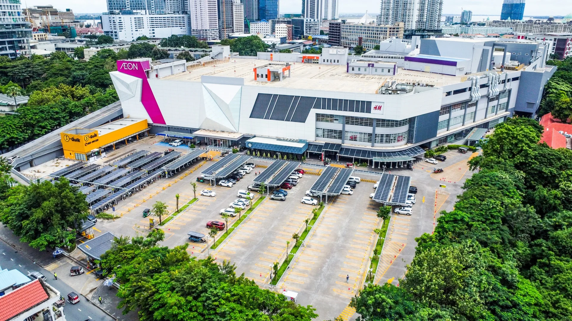 AEON Mall Phnom Penh (AEON 1) — vue aérienne du centre commercial