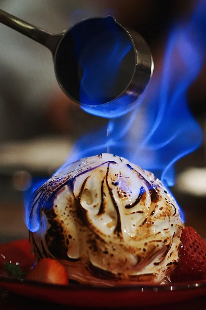 Baked Alaska flambé chez Armand’s — The Bistro
