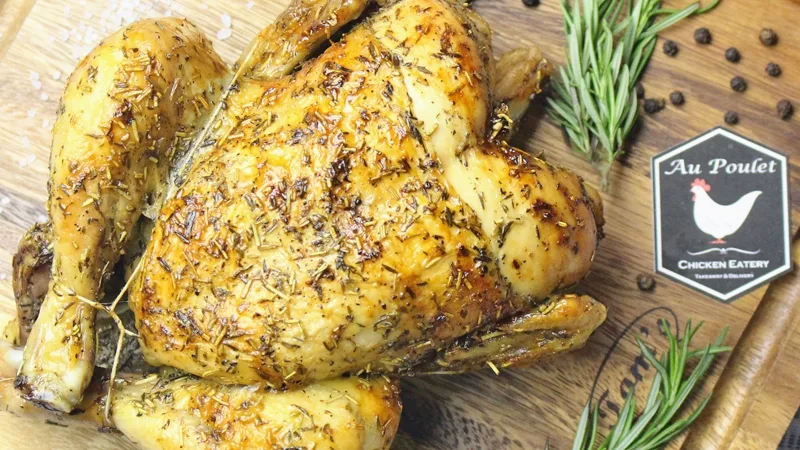 Poulet rôti aux herbes