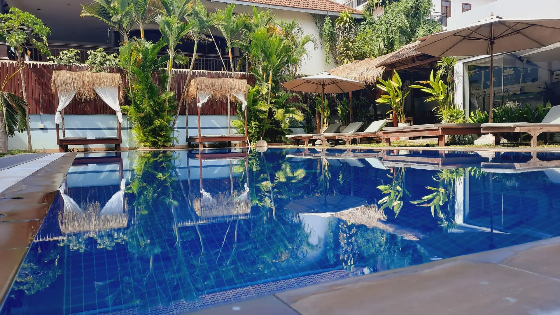 Piscine et jardin de la Babel Siem Reap Guesthouse