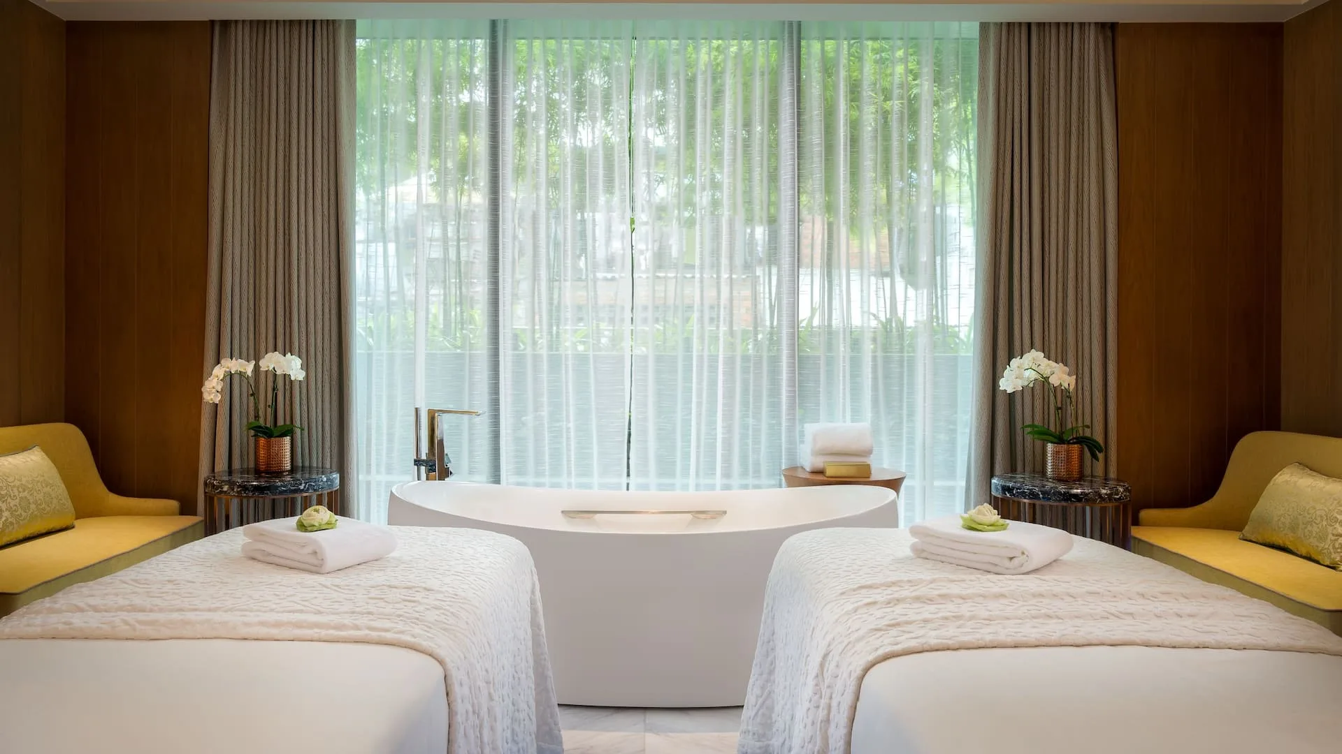 Une cabine du spa Jivapita
