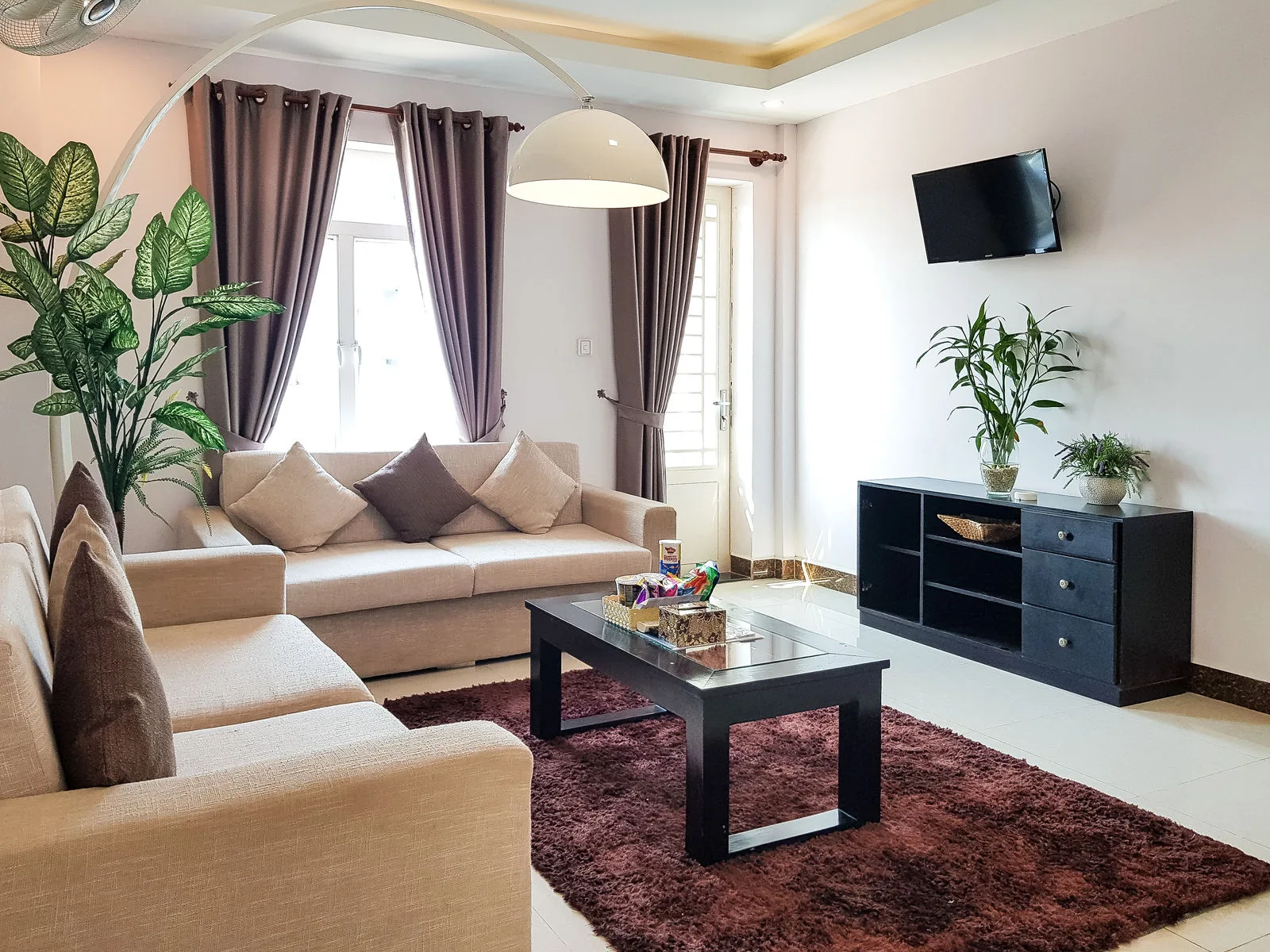 Le salon d'un appartement