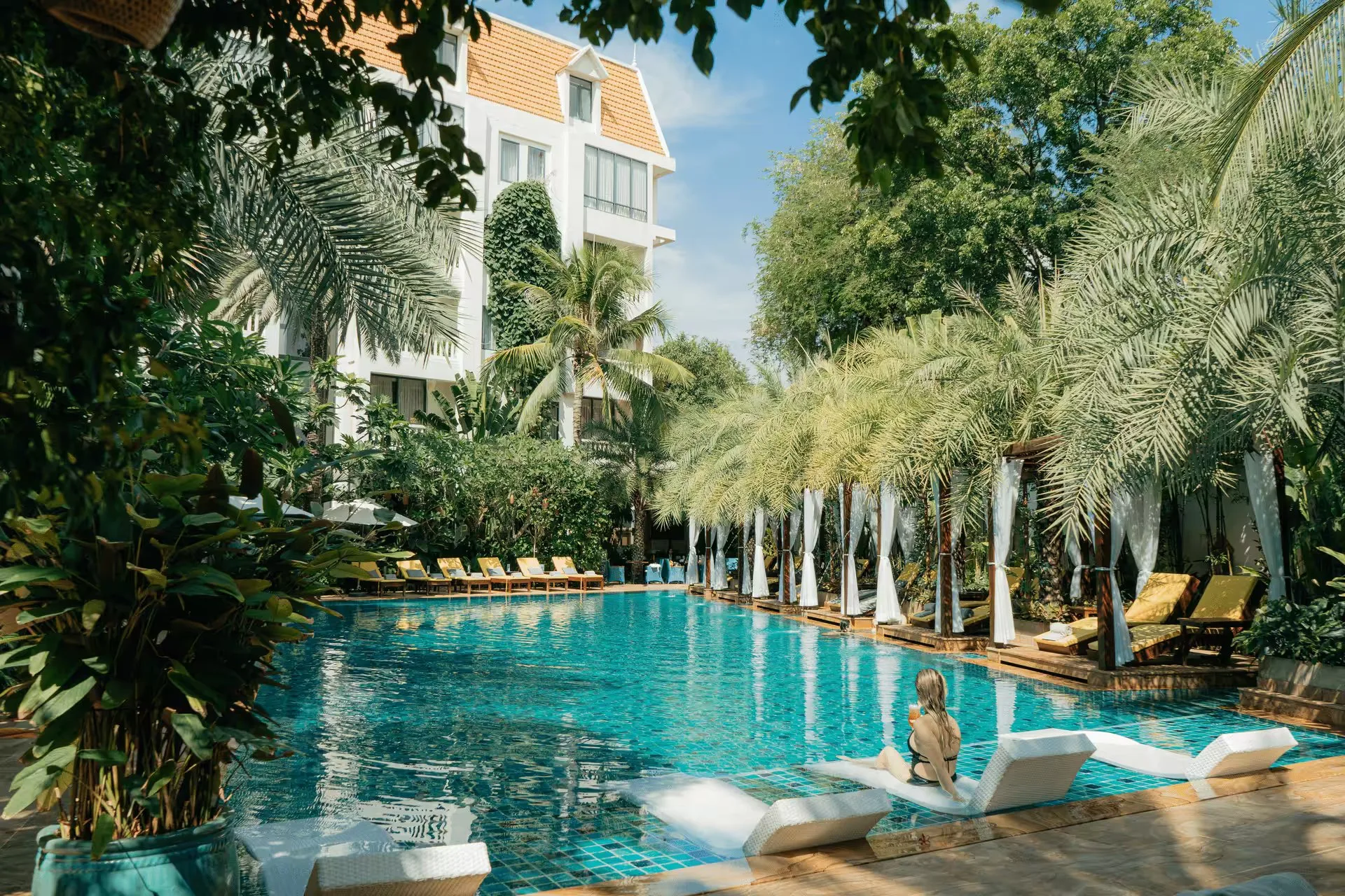 La piscine d'eau salée