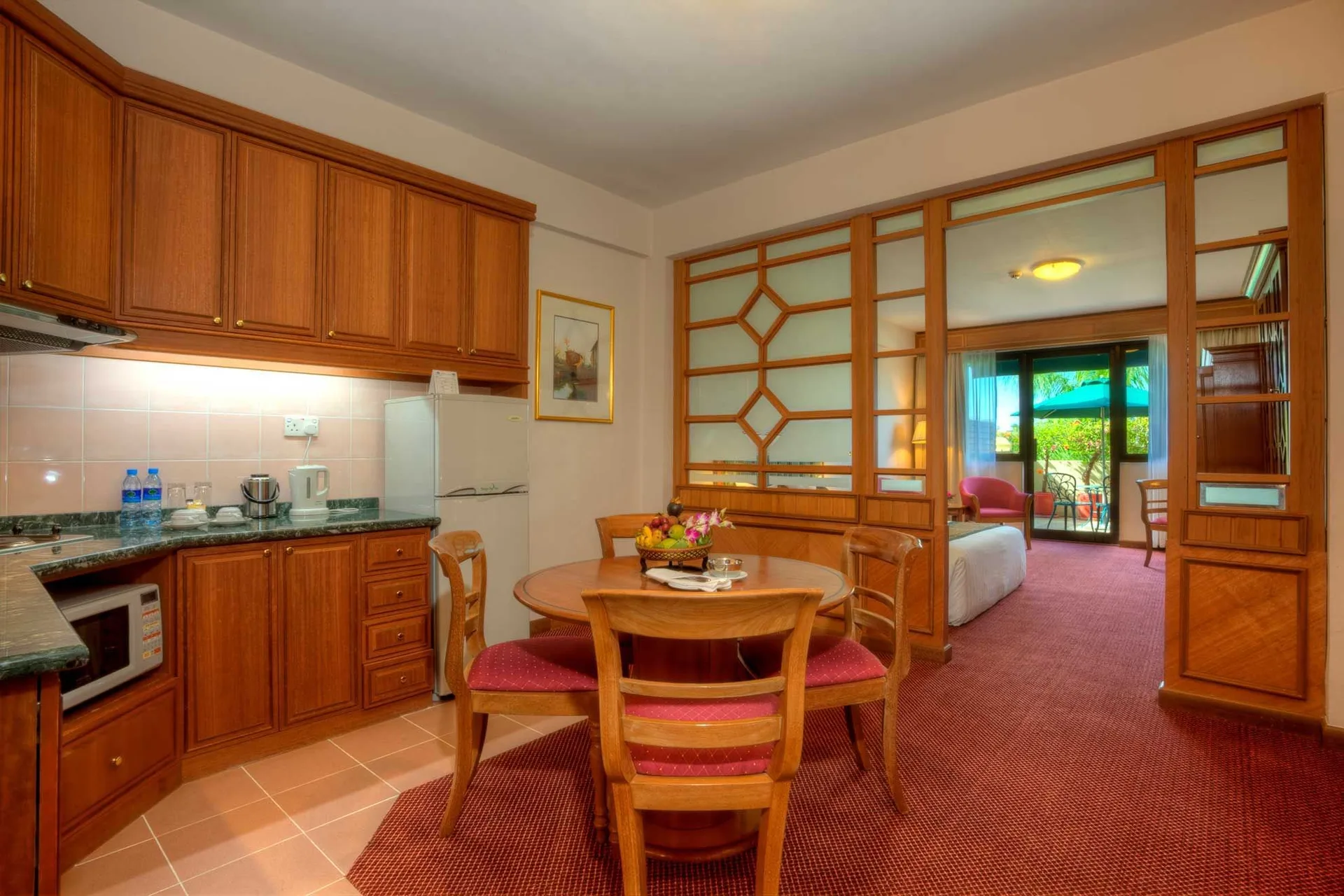 La kitchenette d’une suite