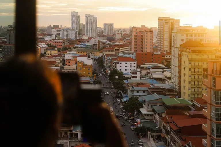 La vue sur Phnom Penh